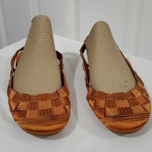 Cole Haan Tangerine Woven Flats